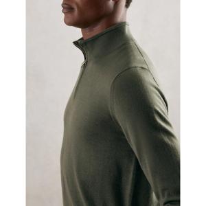 REISS Blackhall Merino Wool Half-Zip Jumper 